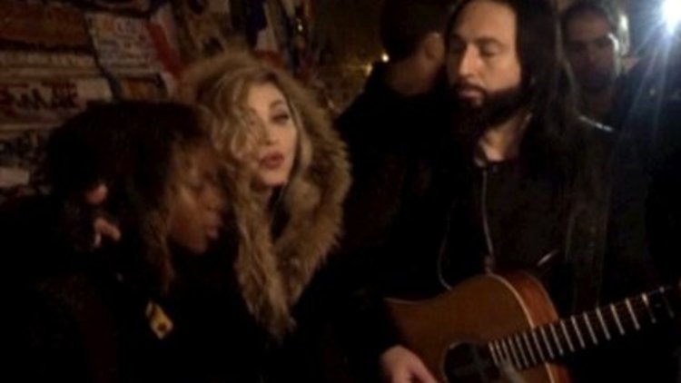 Madonna'dan sokak konseri