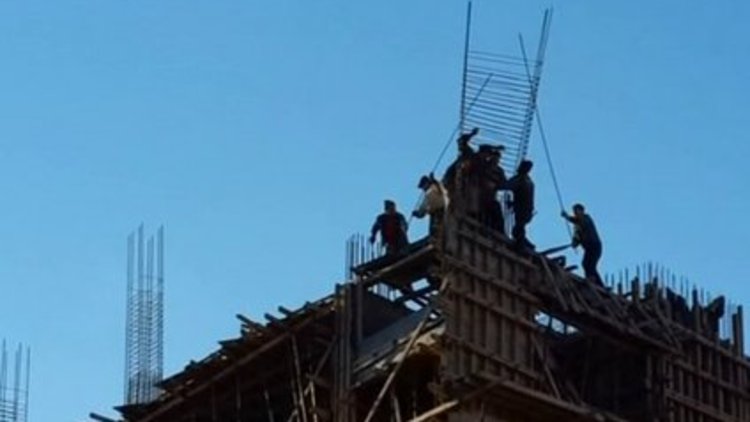 İnşaatçılar ölüme meydan okudu