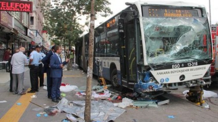 Ankara&#039;da ki otobüs kazasına ilişkin yeni görüntüler ortaya çıktı