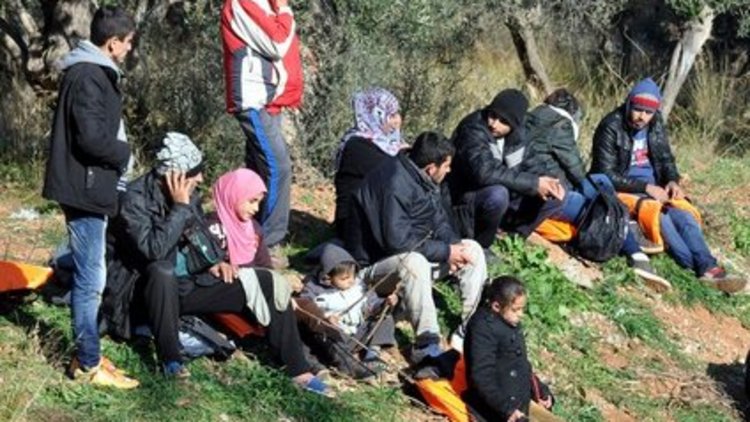 Çanakkale&#039;de 515 mülteci yakalandı