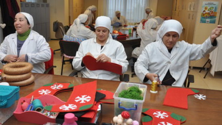 Anneler iş başında