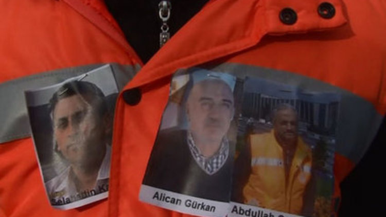 Kar temizlerken can veren işçilere veda