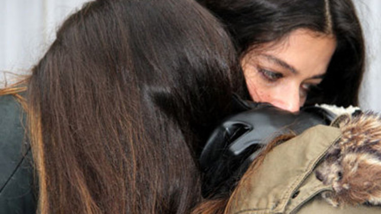 Dedesini böyle uğurladı