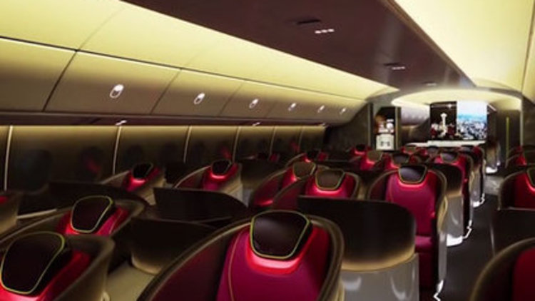 İŞTE GELECEĞİN UÇAK KABİNİ!