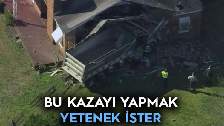 EVİ YERLE BİR ETTİ