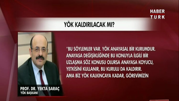 YÖK başkanından önemli açıklamalar