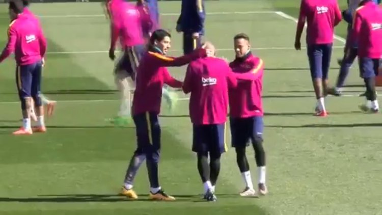 Antremanda Mascherano ile uğraştılar