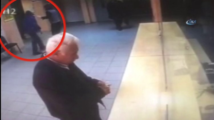 Soygun anında fatura ödeyemeye çalıştı