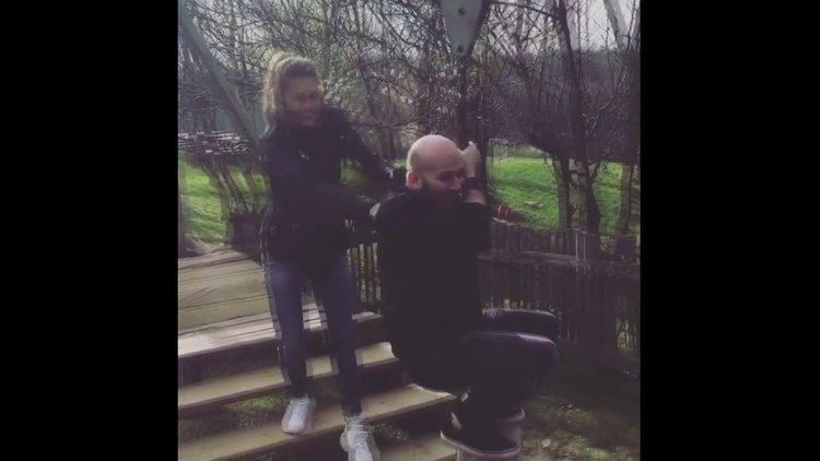 Murat Boz ve Aslı Enver'in keyifli anları