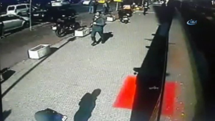 Okmeydanı'nda kaçan mahkumun görüntüleri