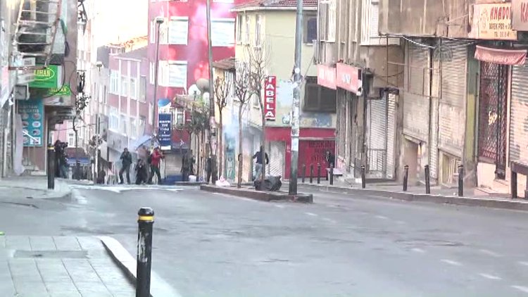 Okmeydanı'nda izinsiz gösteriye müdahale