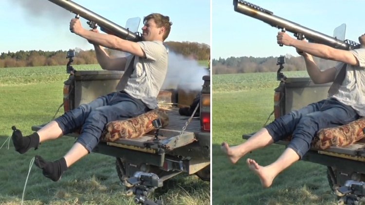 Çoraplarını roketle çıkaran çılgın