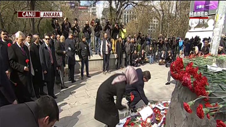 Başbakan Davutoğlu saldırının gerçekleştiği yerde