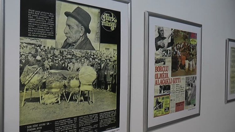 Aşık Veysel'in bilinmeyen fotoğrafları sergilendi