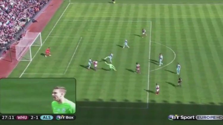 West Ham kalecisinden müthiş gol