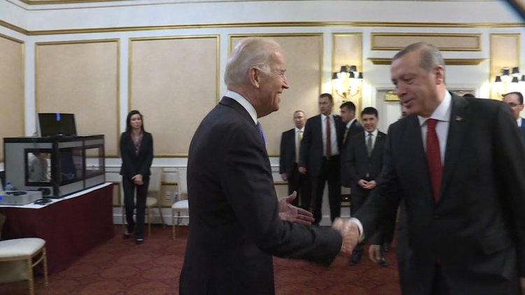 Cumhurbaşkanı Erdoğan Washington'da ABD Başkan Yardımcısı Biden ile görüşüyor