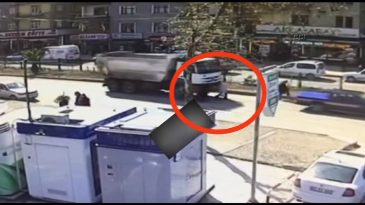 Kamyon göz göre göre iki yaşlı adamı böyle ezdi!