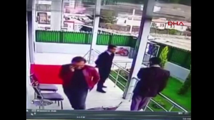 Bombalı aracı özel güvenlikçi fark etmiş