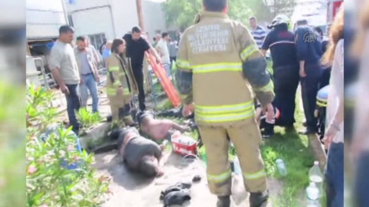 İzmir Torbalı'da kimyasal maddelerin ayrıldığı boru patladı