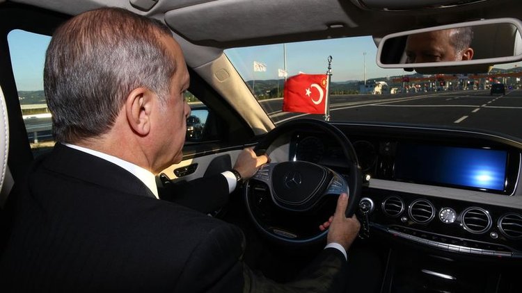 Cumhurbaşkanı Erdoğan'dan test sürüşü