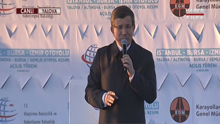 Başbakan Davutoğlu Körfez Köprüsü töreninde konuştu