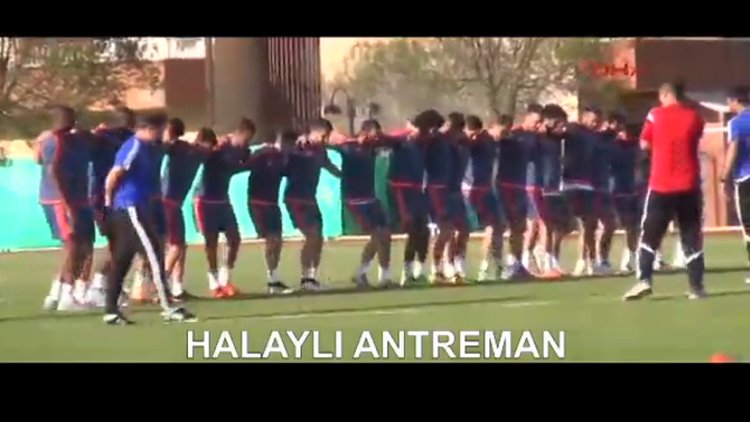 Kayseri'de neşeli antrenman