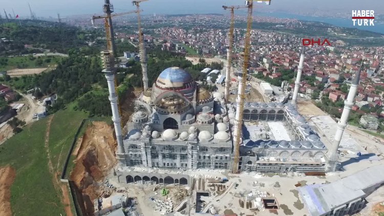 Havadan görüntülerle Çamlıca camii