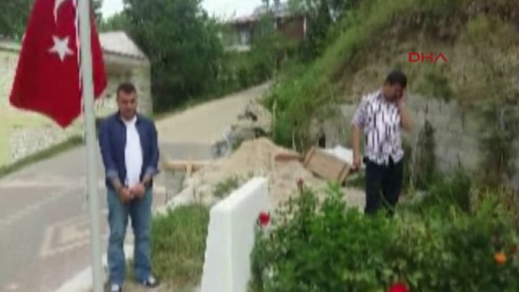 GATA'dan taburcu oldu, şehit arkadaşının mezarına koştu