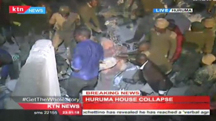 Kenya'da 6 katlı bina çöktü!