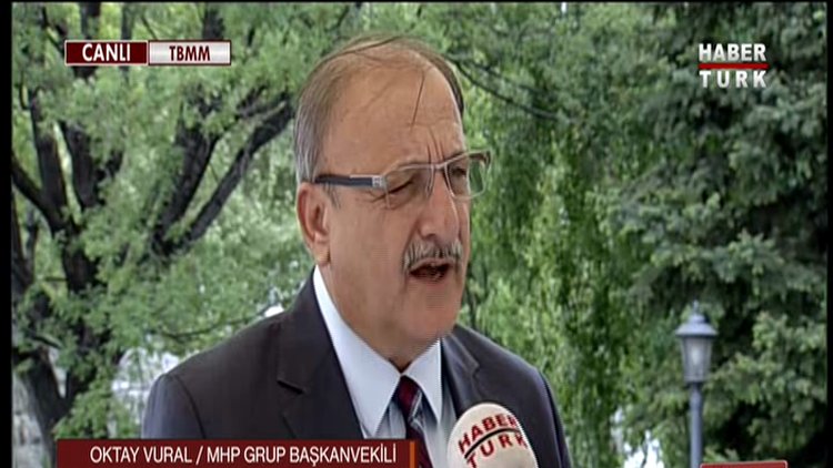 MHP Grup Başkanvekili Oktay Vural HABERTÜRK Tv'ye konuştu