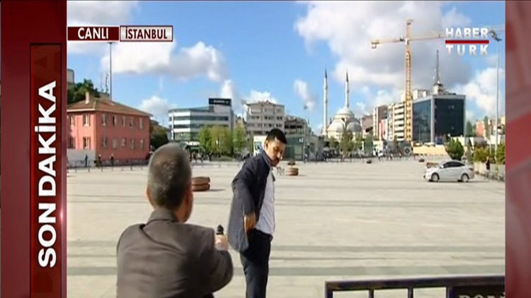 Silahlı saldırganın yakalanma anı