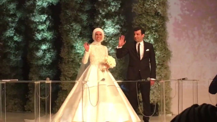 Sümeyye Erdoğan ile Selçuk Bayraktar nikah töreni