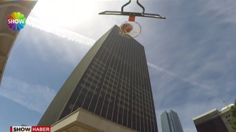 163 metreden rekor basket!