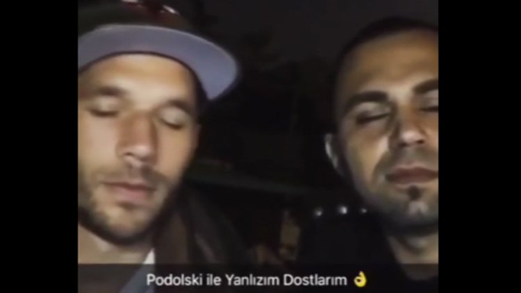 Podolski, İbrahim Tatlıses ile efkarlandı