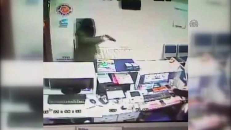 Metro Turizm bürosuna baskın, güvenlik kamerasında