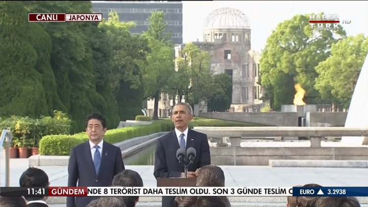 Obama ilk kez Hiroşima'da
