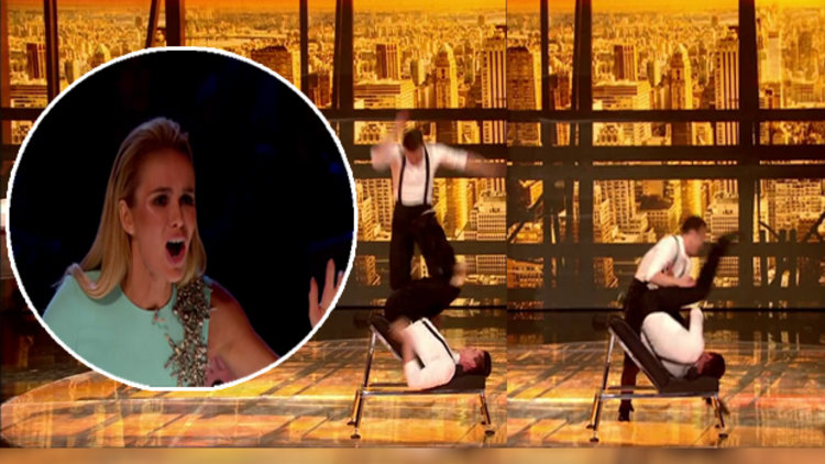 Gösteri sırasında dengesini kaybetti!