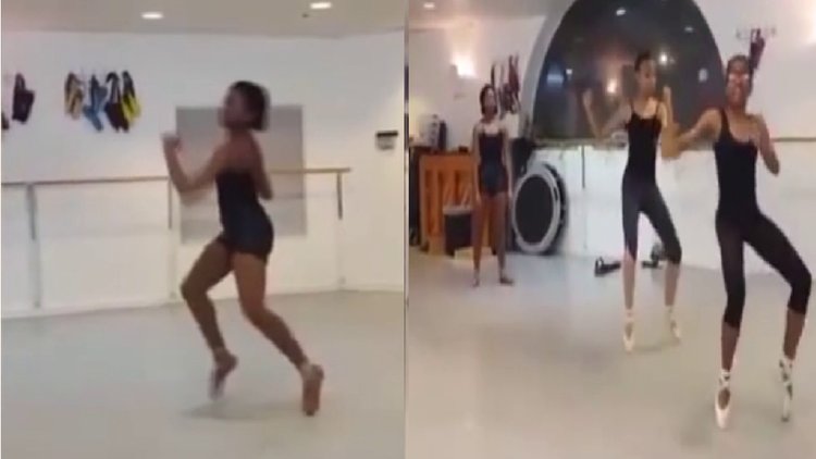 Hiplet dansçı kadınların gösterisi