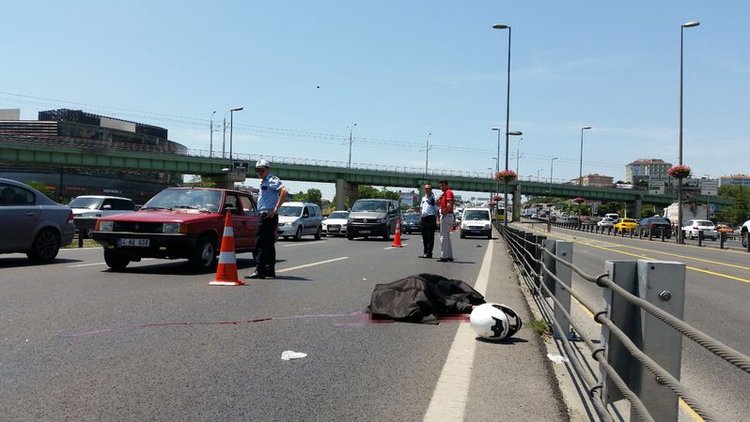 E-5 Merter'de feci ölüm!