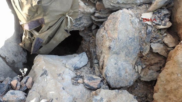 Dağlıca'daki mühimmat ele geçirildi