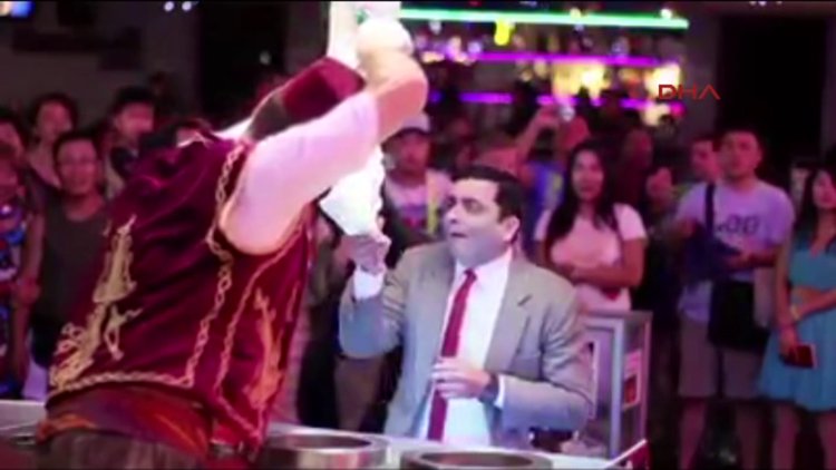 Türk dondurmacı 'Mr Bean'i şakaladı