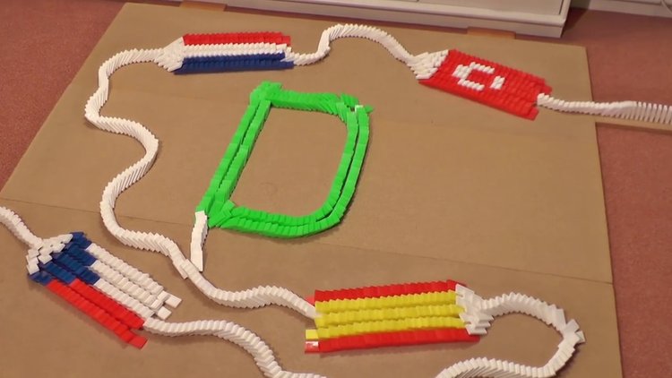 EURO 2016'ya özel domino taşlı video