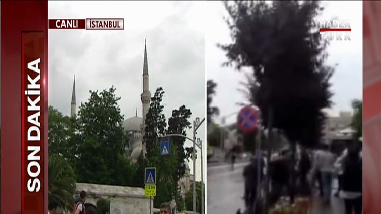 Şüpheli paketin kontrollü patlatılması için camiden anons yapıldı