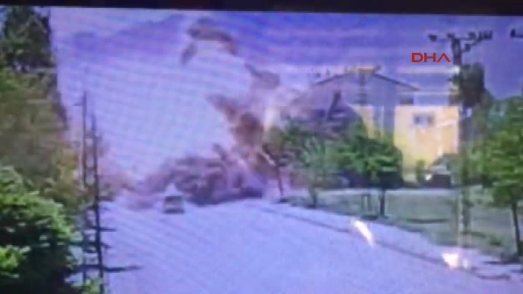 Tunceli Ovacık'taki patlama anı kamerada