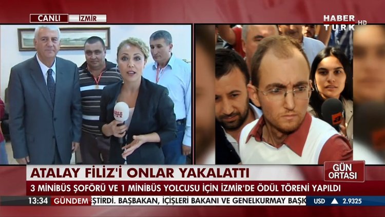 Atalay Filiz ihbarına ilk ödül