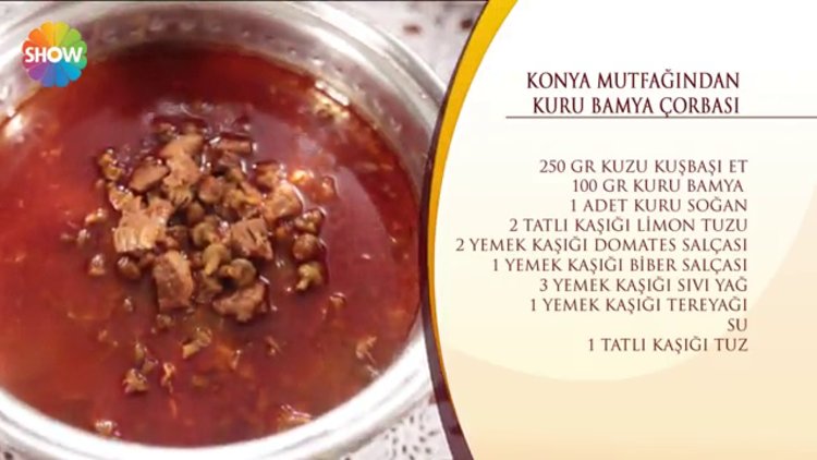 Konya Mutfağı'ndan Kuru Bamya Çorbası