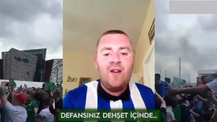 İrlanda taraftarından sıra dışı marş