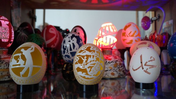 Yumurta kabuğundan sanat