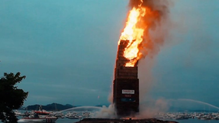 Norveç'ten dünyanın en büyük ateş rekoru