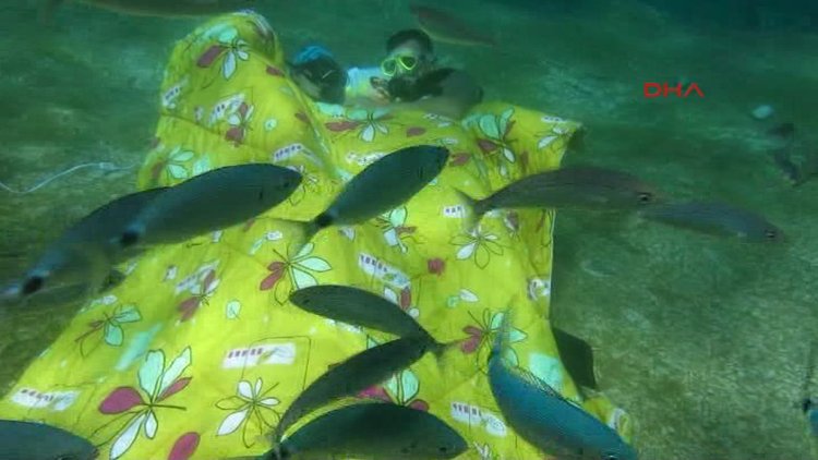 Yatak odasını deniz dibine taşıdılar